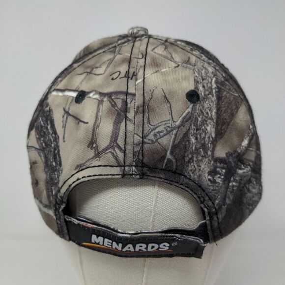 Menard's Men's Strapback Hat Camo Adjustable Embroidered Logo 100% Polyester #27 - Picture 5 of 7